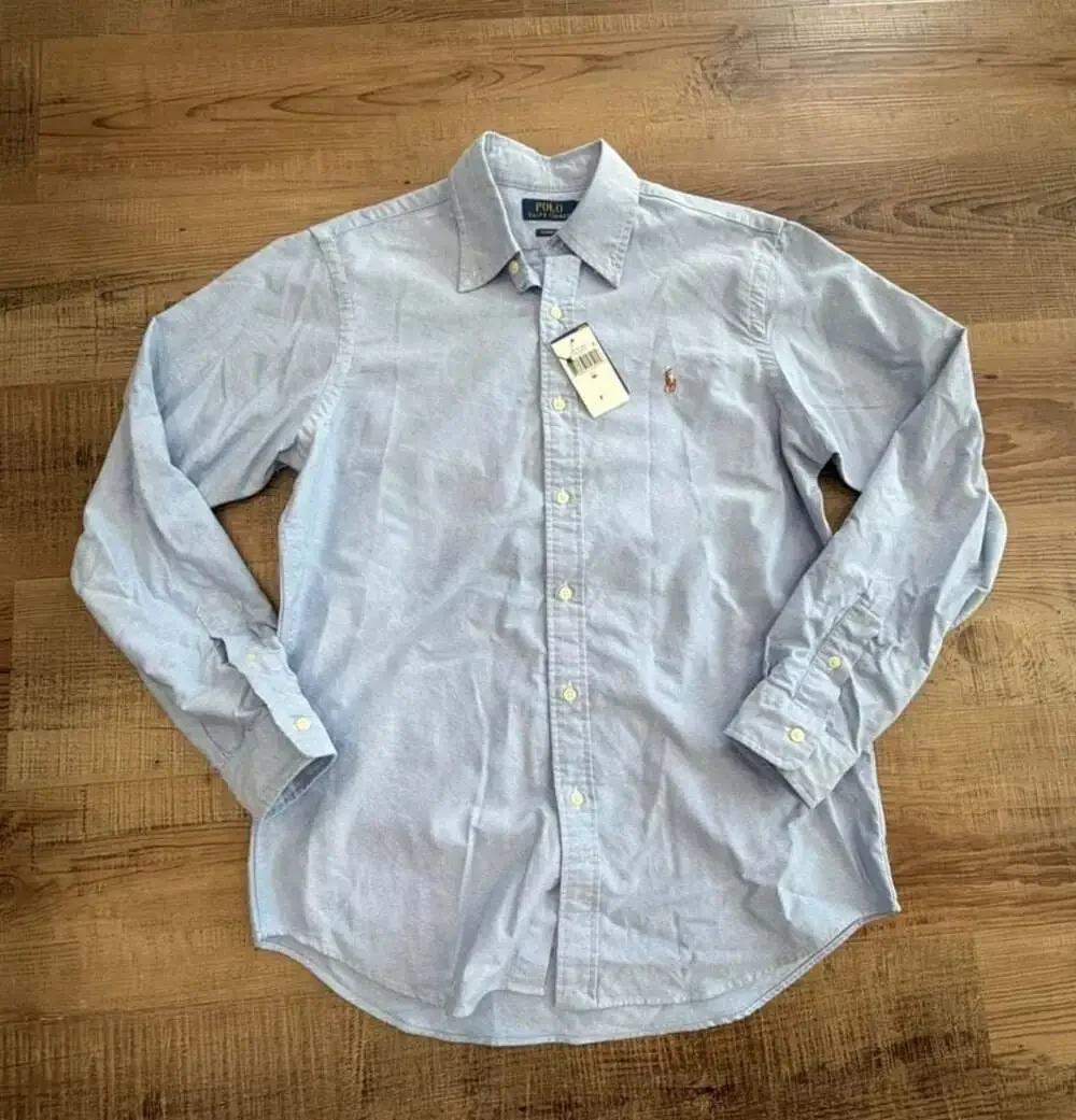 Polo Ralph Lauren Classic Fit Long-Sleeve Oxford Sport Shirt in Light Blue